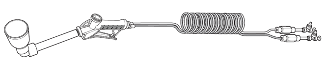 Аппликатор пенообразователя #2 в сборе труб. - 25 футов - 0
